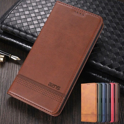 Leather magnetic wallet phone - magnetic,