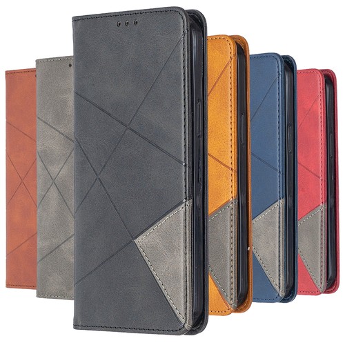 Magnetic leather wallet case - magnetic,