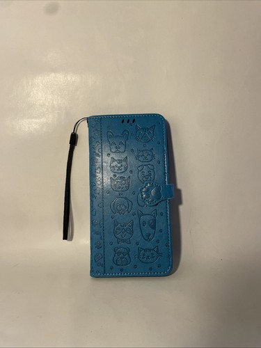 Blue cat and dog - blue, case